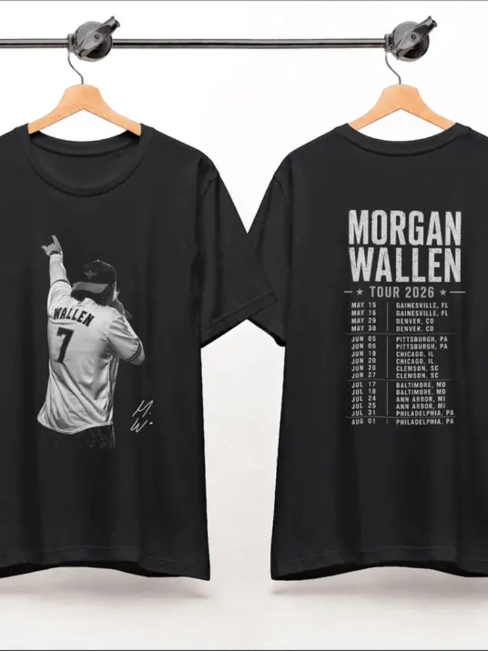 Morgan Wallen Tour 2026 T-Shirt,  Country Retro 2026